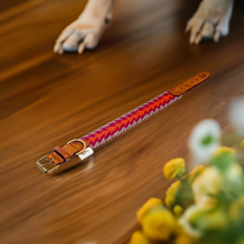 Collar peruvian de hilo trenzado (flecha naranja)