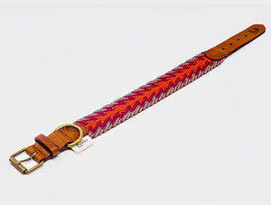 Collar peruvian de hilo trenzado (flecha naranja)